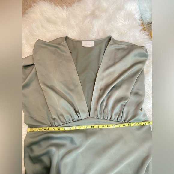 BHLDN Olive Green Wedding Dress - Picture 9 of 15